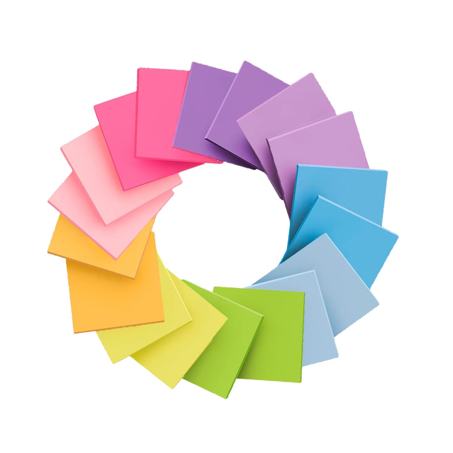 XQUESTION Sticky Notes, 18 Pads, 3 x 3 inches, Multi-color, Self-Stick Pads, 56 Sheets/Pad, School Supplies and Office Products(A-18 pads)